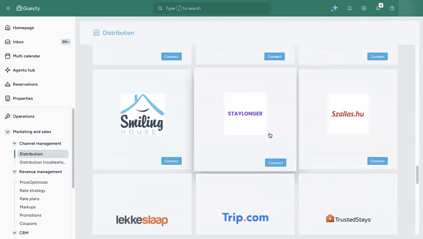 The Guesty Distribution directory — find Staylonger.