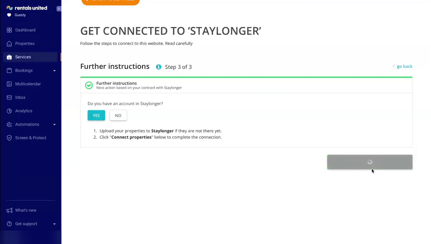 Step 3 — final instructions before publishing properties.